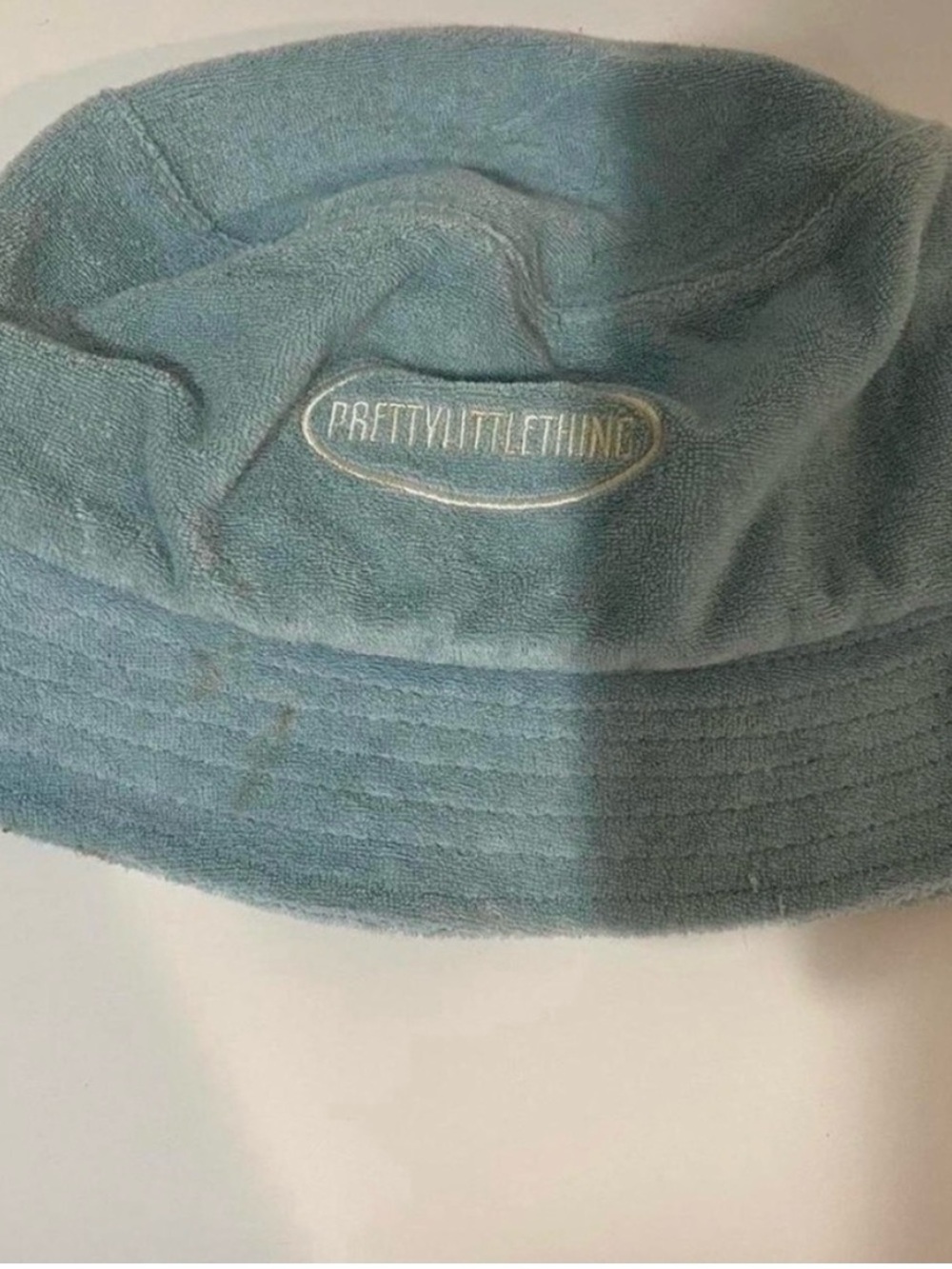 PrettyLittleThing Kids Light Blue Terry Bucket Hat